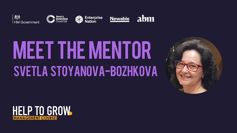 Help to Grow: Management – Meet the mentor, Svetla Stoyanova-Bozhkova