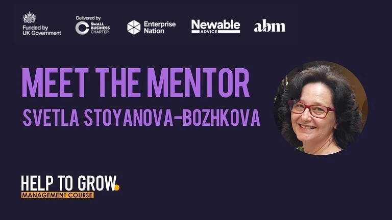 Help to Grow: Management – Meet the mentor, Svetla Stoyanova-Bozhkova