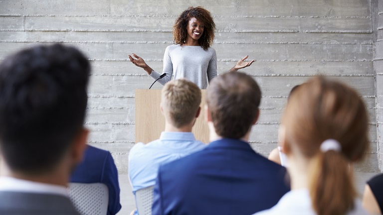 Mastering public speaking to attract more clients
